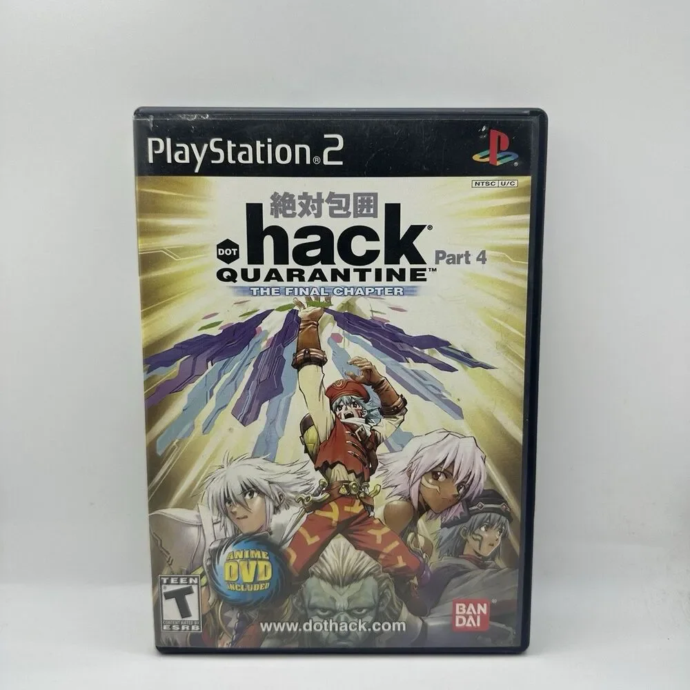Dot .hack Quarantine Part 4 PS2 CIB Reg Card Anime DVD Tested PlayStation 2